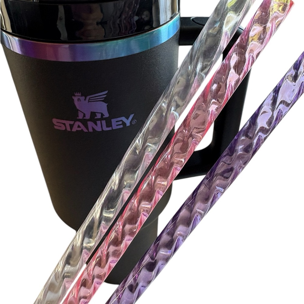12” 30/40/42oz tumbler replacement straw set-10mm/fat style-Pink/Clear/Lilac